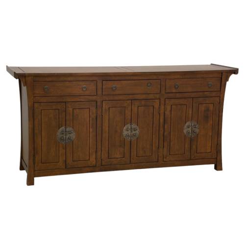 Enfilade 6 Portes Bois Massif Chine - Exotique