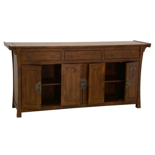 Enfilade 6 Portes Bois Massif Chine - Exotique