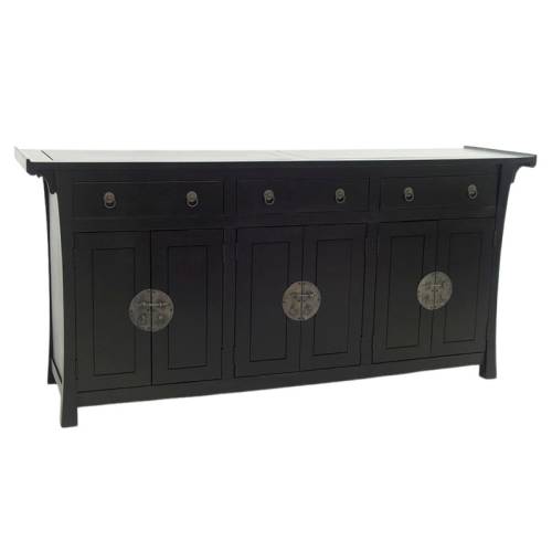 Enfilade 6 Portes Bois Massif Chine - Exotique