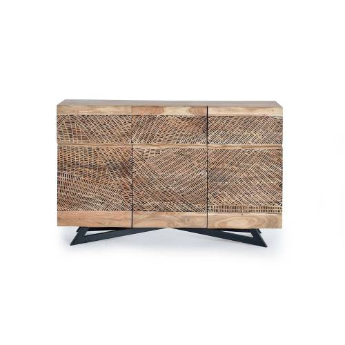 Buffet bois massif | Acacia Yakarta - Exotique