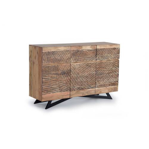 Buffet bois massif | Acacia Yakarta - Exotique