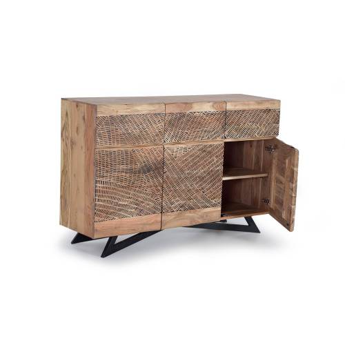 Buffet bois massif | Acacia Yakarta - Exotique