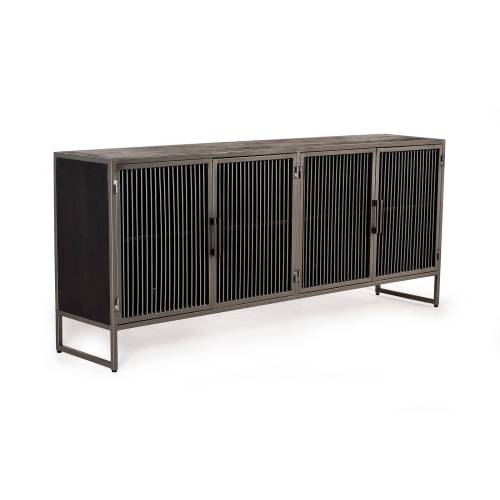 Buffet industriel bois metal en manguier