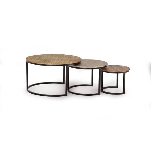 Table basse gigogne design | Mix & Match - Industriel