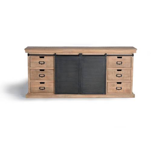 Buffet industriel porte coulissante