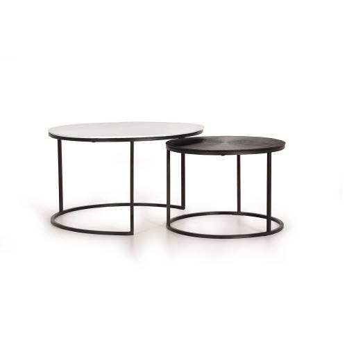 Table basse ronde gigogne design | Mix & Match