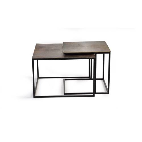 Table basse metal rectangulaire | Mix & Match