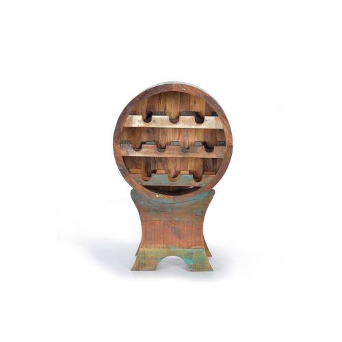 Range bouteille en bois recyclé