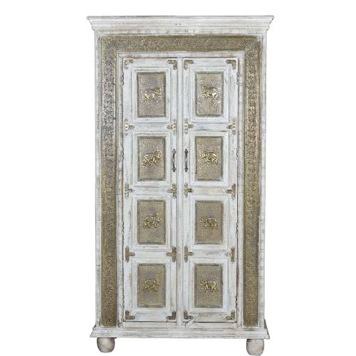 Armoire bois blanche | Trésor