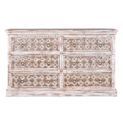 Commode bois et metal exotique
