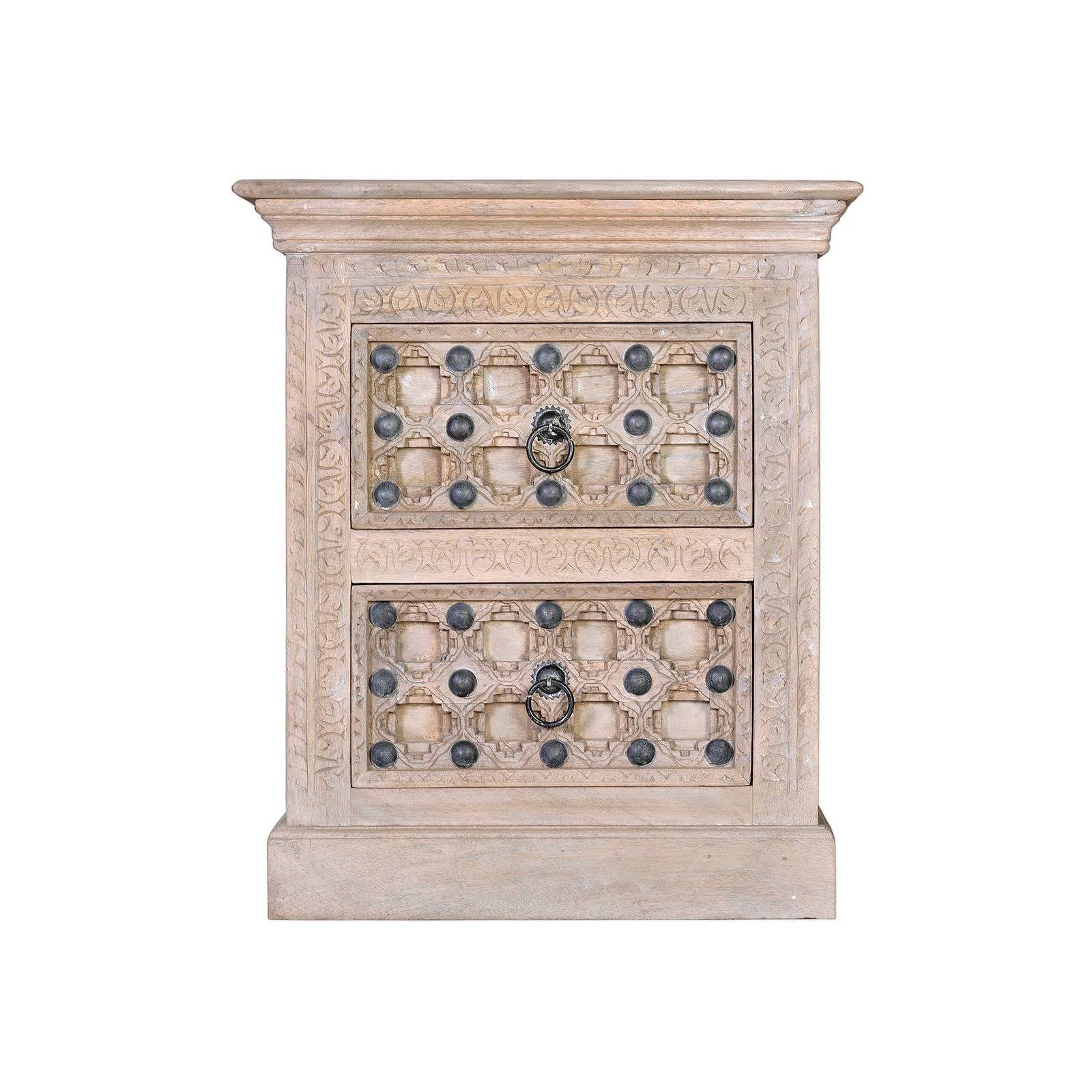 Table de chevet exotique | Manguier Jaipur Naturel