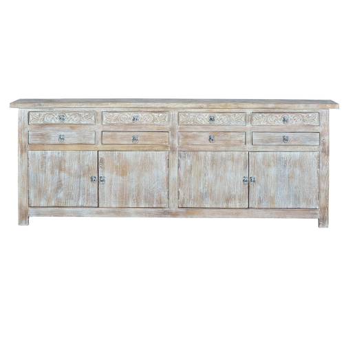 Buffet bois manguier massif sculpté