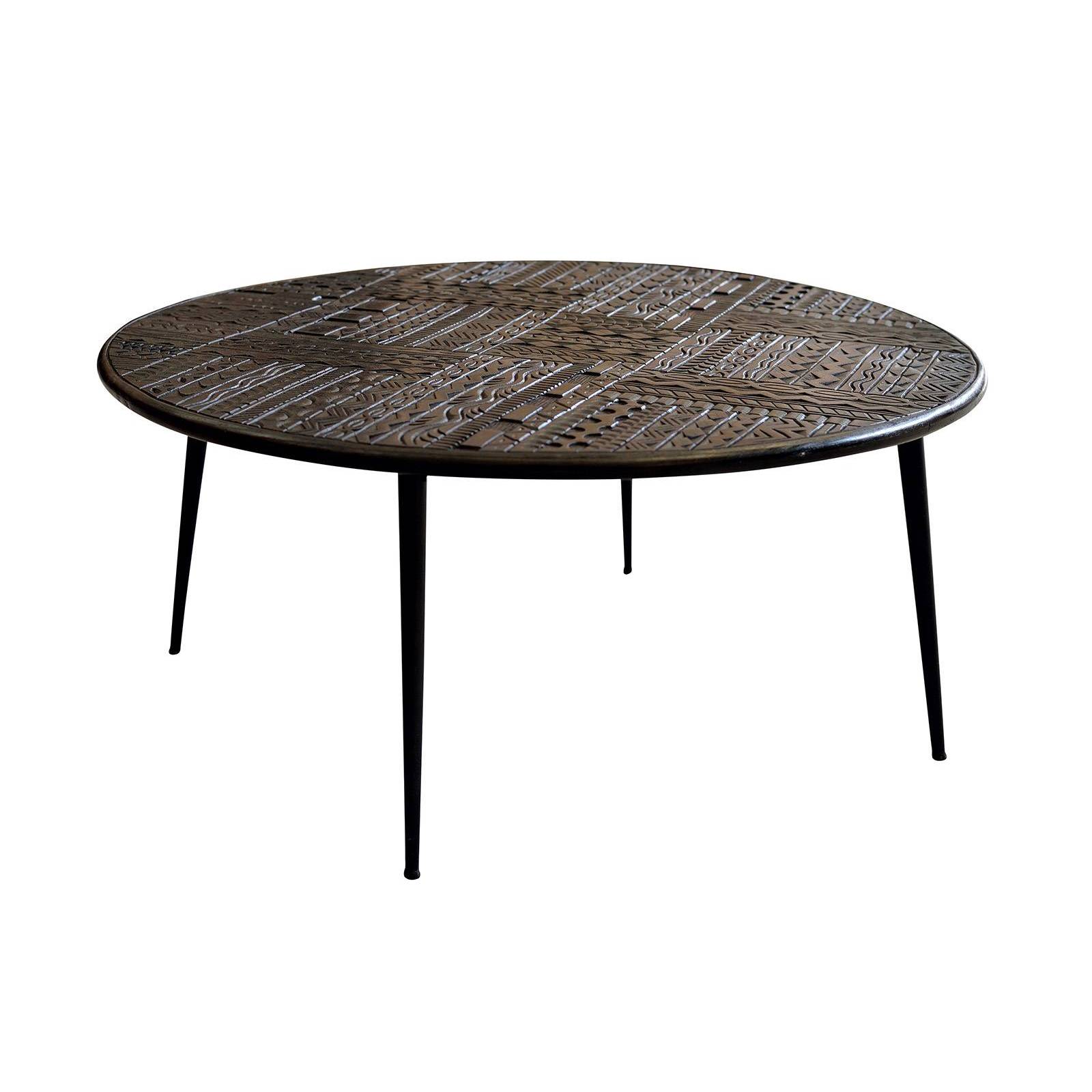 Table basse noire ronde | Manguier Origin