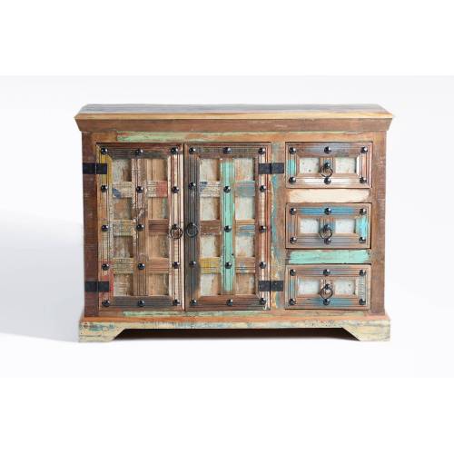 Buffet bois salon en bois recyclé