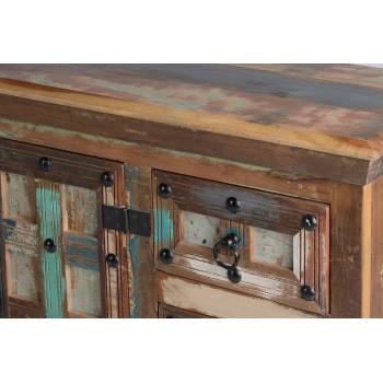 Buffet bois salon en bois recyclé