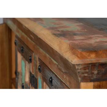 Buffet bois salon en bois recyclé