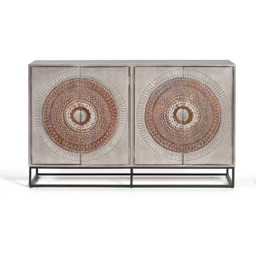 Buffet bois 4 portes | Manguier Mandala