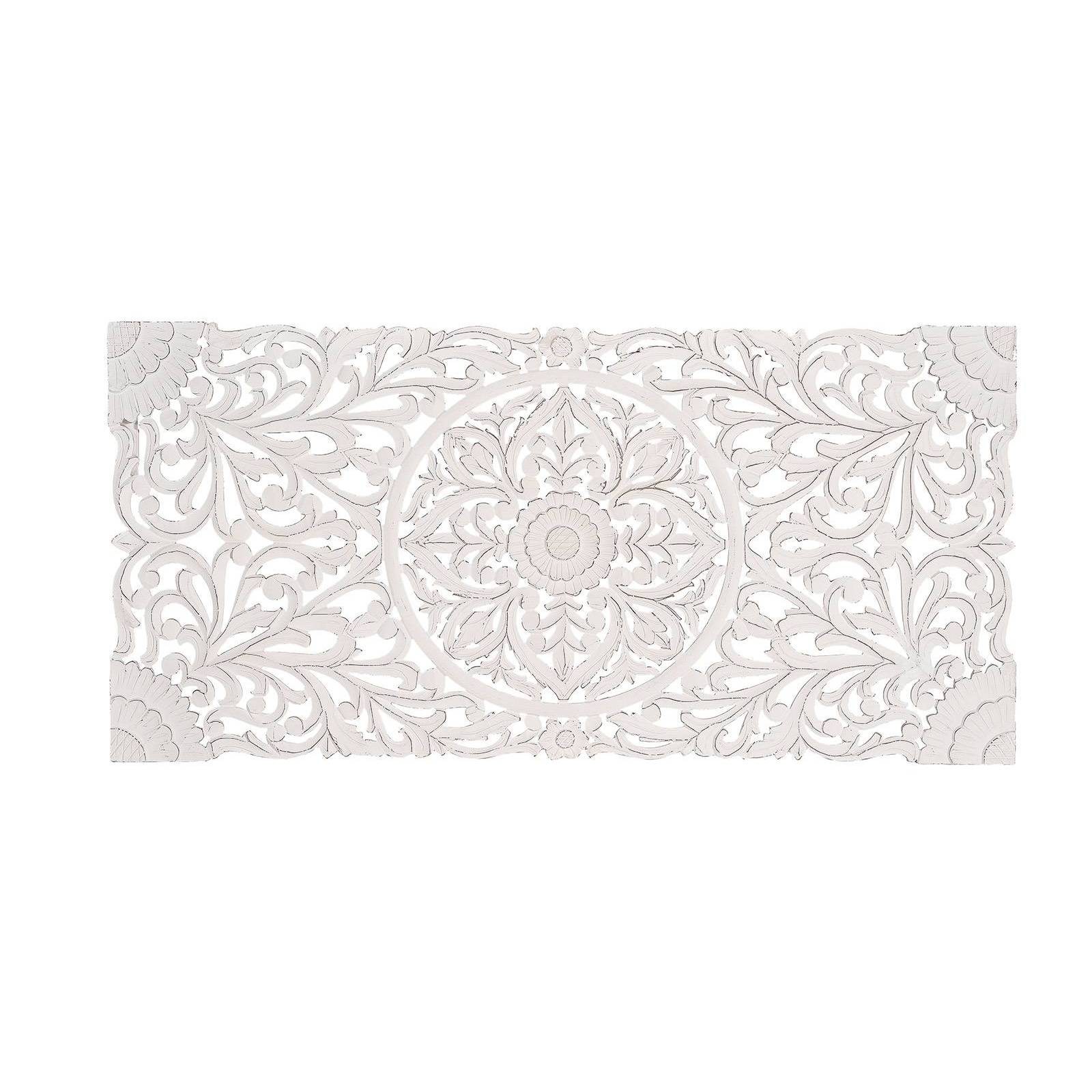 Tête de lit en bois blanc