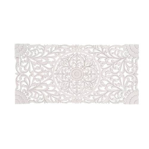Tete de lit en bois blanc