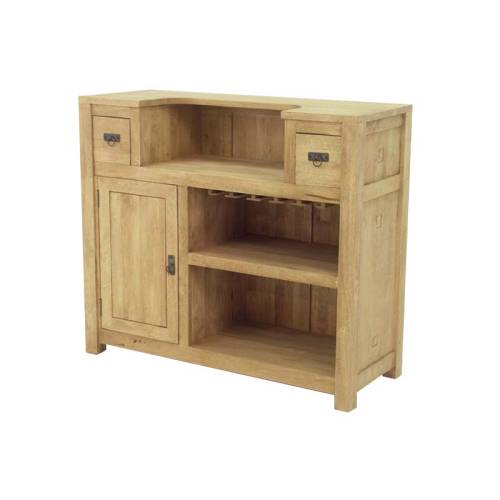 Meuble Mini Bar Salon Bois Massif Tanoa - Exotique
