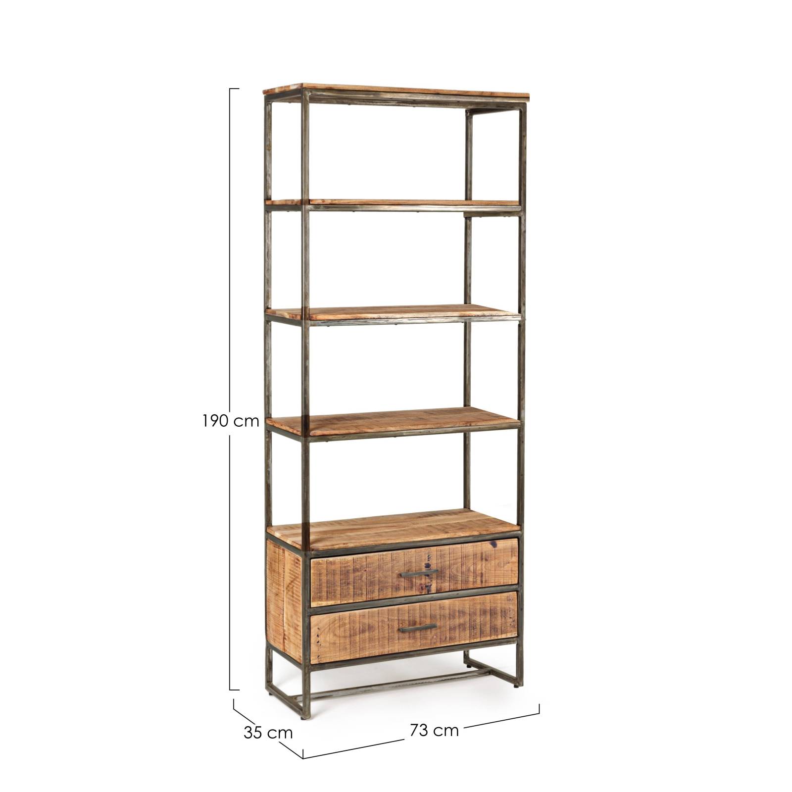 Meuble de rangement 2 tiroirs Atelier Bois recyclé