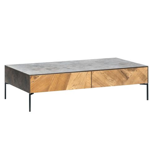 Table basse avec tiroir | Teck Osmose