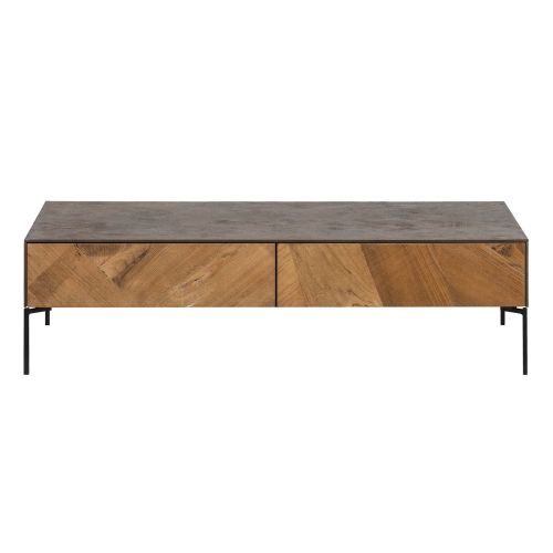 Table basse avec tiroir | Teck Osmose