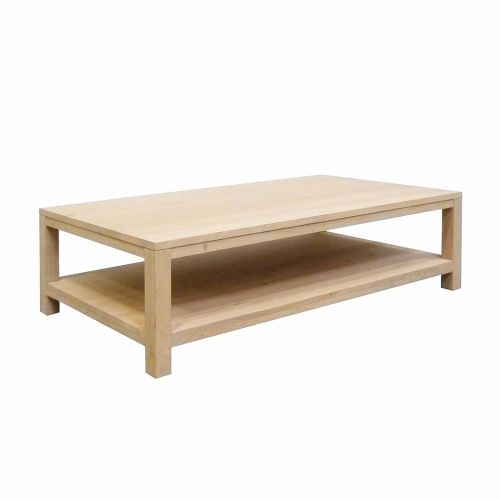 Table basse avec rangement rectangulaire | Chêne Tibo