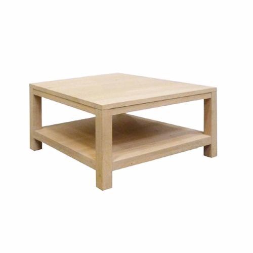 Table Basse double plateau carrée | Chêne Tibo - Contemporain
