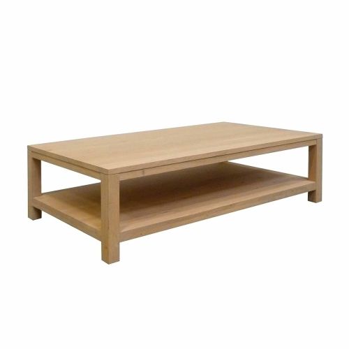 Table basse avec rangement rectangulaire | Chêne Tibo