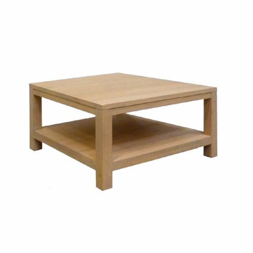 Table Basse double plateau carrée | Chêne Tibo - Contemporain