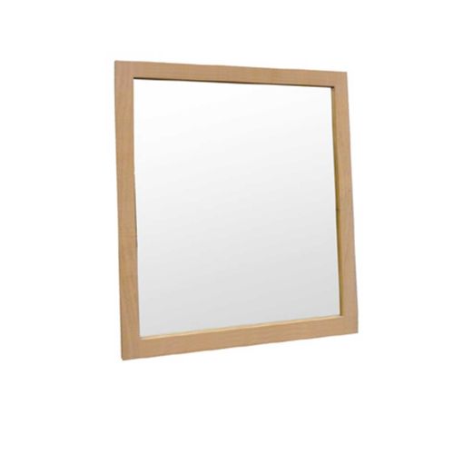 Miroir carré bois massif | Chêne Tibo - Contemporain