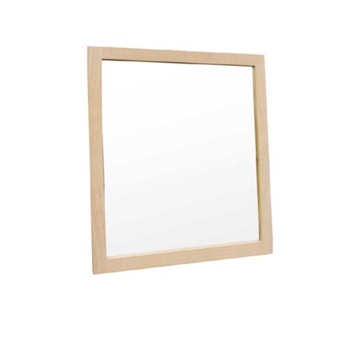 Miroir carré bois massif | Chêne Tibo - Contemporain