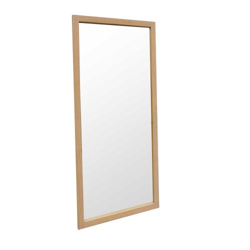 Miroir rectangulaire bois massif | Chêne Tibo - Contemporain
