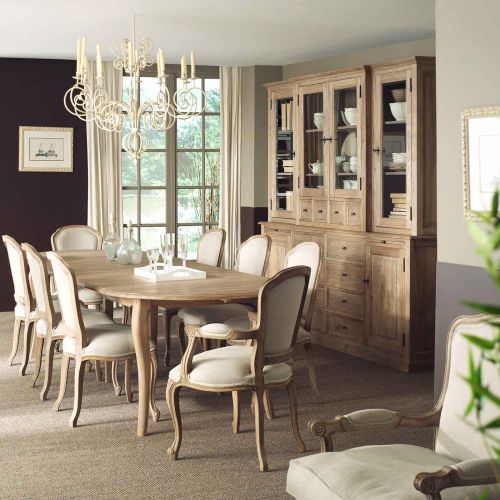 Buffet vaisselier | Chêne Louise - Classique chic