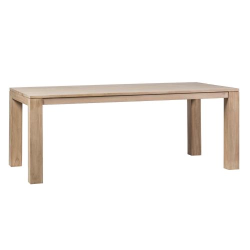 Table de séjour en bois massif. Mobilier Phoenix en teck massif