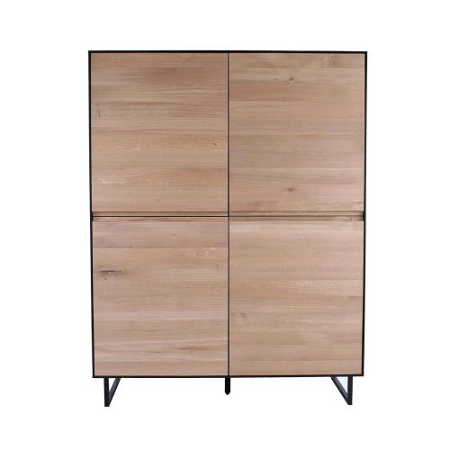Buffet 4 portes haut | Chêne Alexi - Industriel