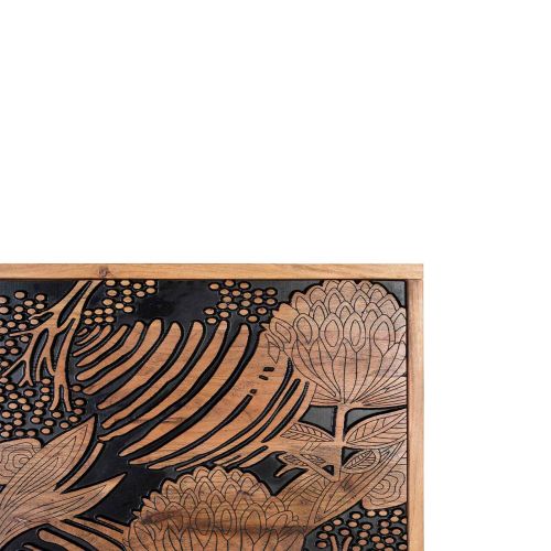 Tete de lit sculptée | Acacia Gravure