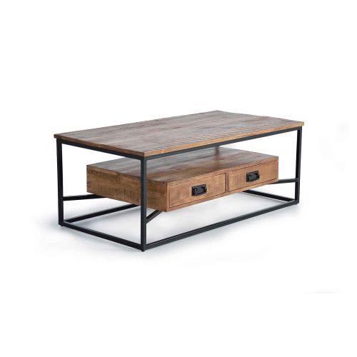 Table basse manguier et metal | Mix & Match