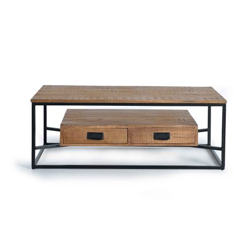 Table basse manguier et metal | Mix & Match