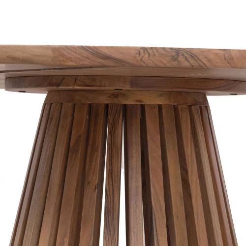 Table de repas ronde bois massif | Acacia Luxe