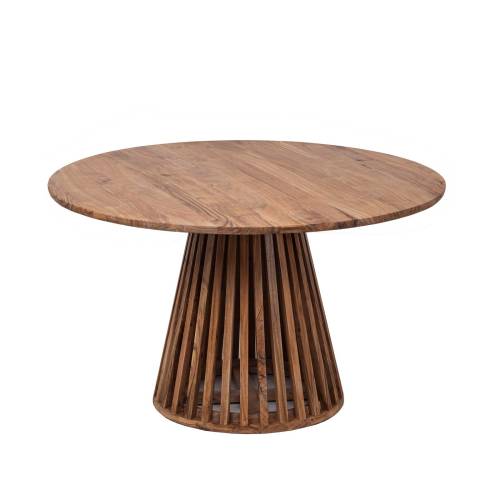 Table de repas ronde bois massif | Acacia Luxe