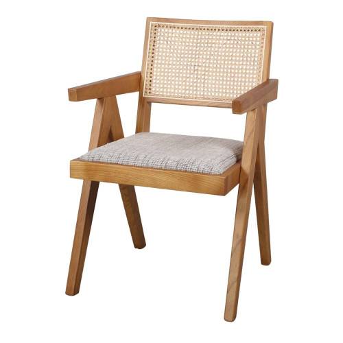 Chaise bois naturel en orme massif
