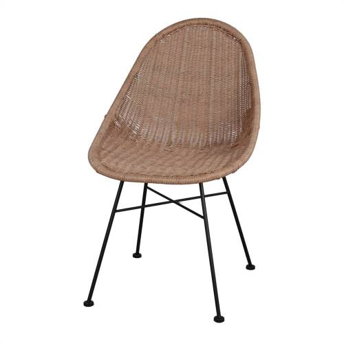 Chaise cocon en rotin synthétique