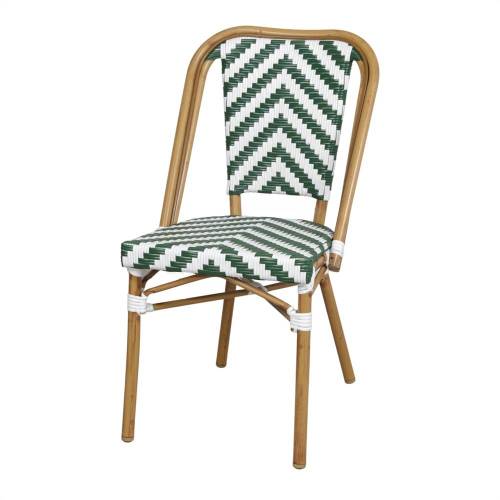 Chaise alu extérieur en rotin synthétique