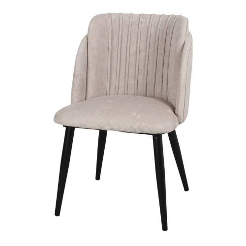 Chaise contemporaine grise en tissu