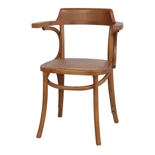 Chaise bois accoudoirs en orme et chêne