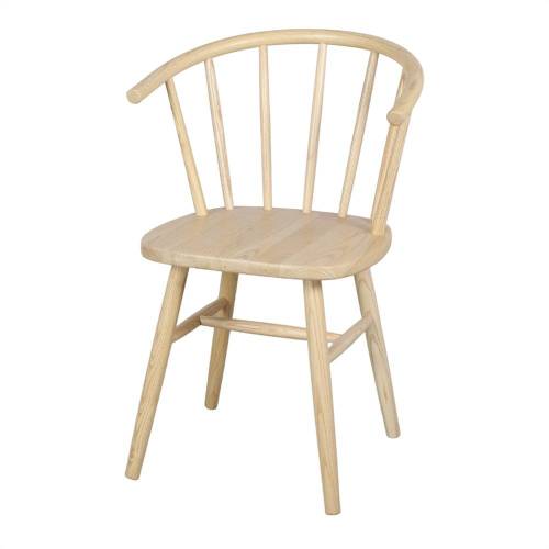 Chaise nordique en bois d'orme massif