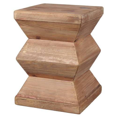 Tabouret bois naturel de pin recyclé