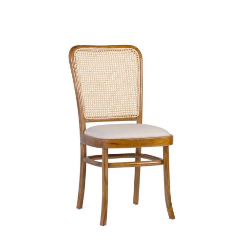 Chaise teck et rotin | Mix & Match - Exotique